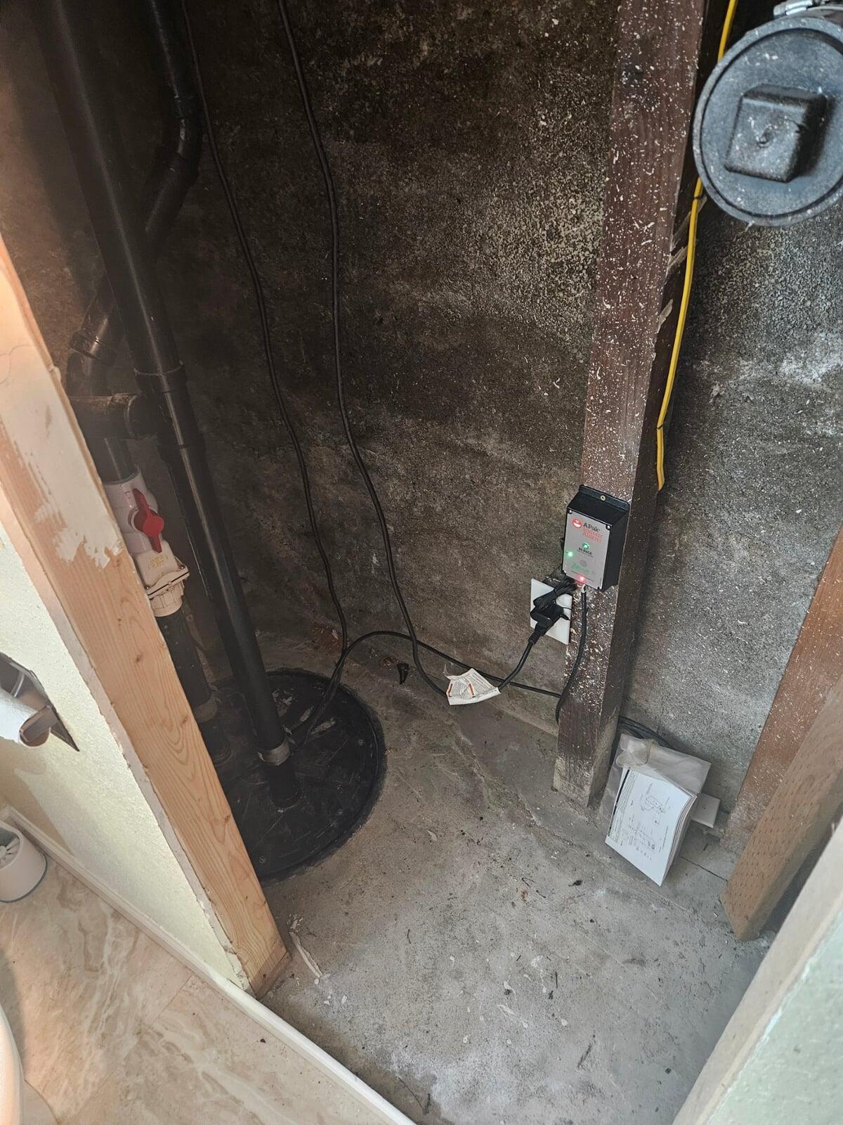Sump Pump High-Water Alarm Installation